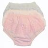 A set of three panties in different colors.