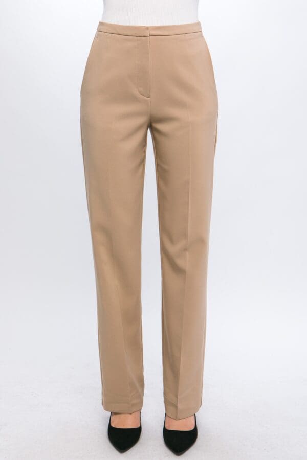 Woven Solid Formal Long Pants - Image 4