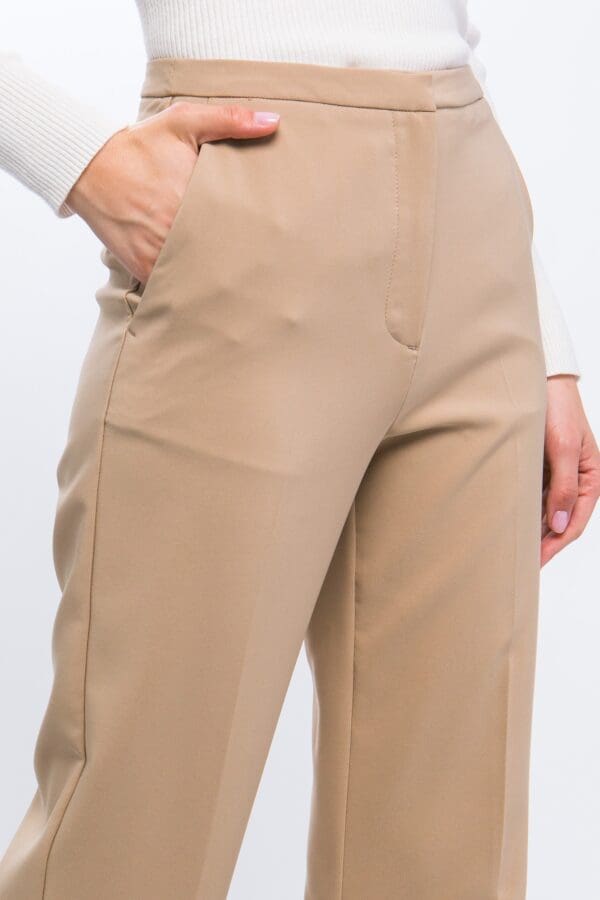 Woven Solid Formal Long Pants - Image 5