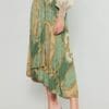 Printed Elasticized Asymmetrical Hem Skirt. - Image 2