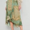 Printed Elasticized Asymmetrical Hem Skirt. - Image 5